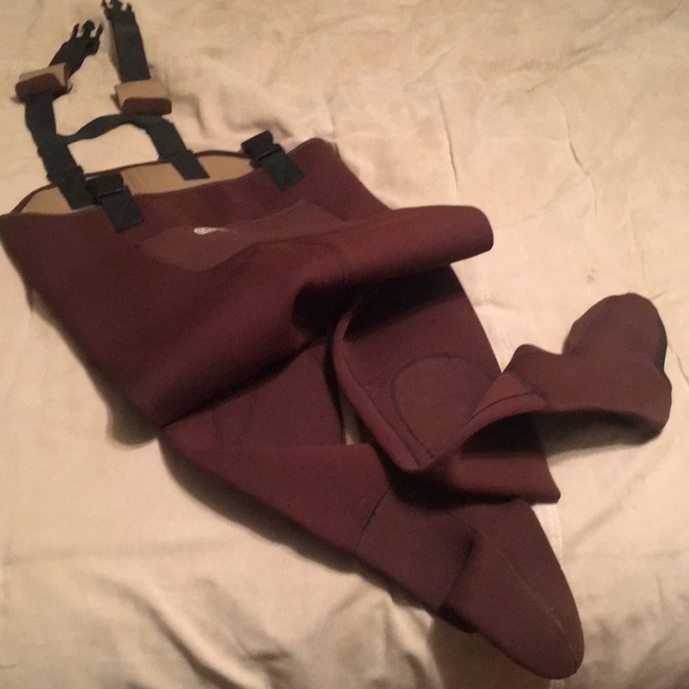 Brown Hodgman Neoprene Chest Waders Size M Fishing